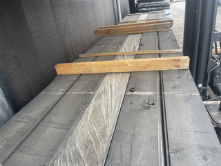 Ca. 54x Veer en groef zwart gecoat, 18x185mm, lengte 500cm